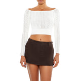 Forever21 - Pointelle Sweater-Knit Crop Top for women - sold by FIG
