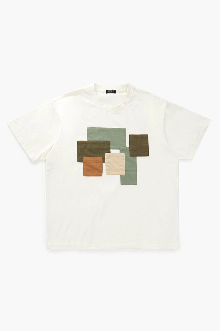 Forever21 -Colorblock Patch Tee-Men-sold bt FIG