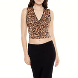 Forever21 - Leopard Print Cropped Tank Top for women - sold by FIG