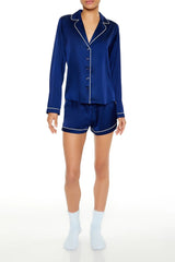 Forever21 -Two-Tone Shirt & Shorts Pajama Set-Women-sold bt FIG
