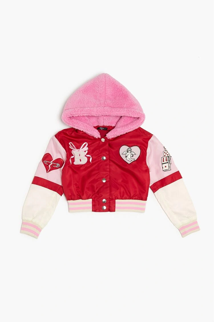 Forever21 -Girls Hooded Bunny Jacket (Kids)-Kids-sold bt FIG