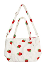 Forever21 -Strawberry Print Tote Bag-Women-sold bt FIG