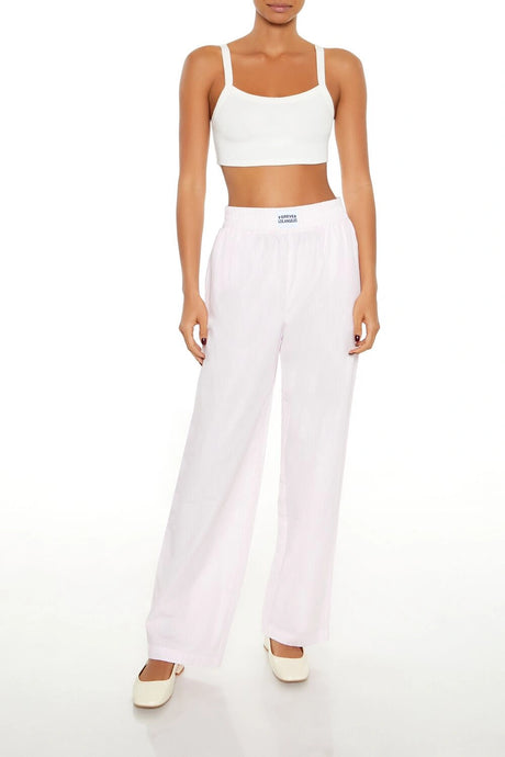 Forever21 -Striped Forever Los Angeles Pants-Women-sold bt FIG