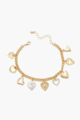 Forever21 -Heart Locket & Charm Bracelet-Women-sold bt FIG