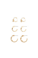 Forever21 -Rhinestone Hoop Earring Set-Women-sold bt FIG
