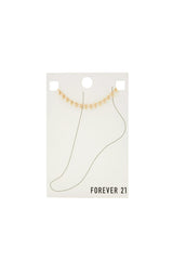 Forever21 -Ball Bead Chain Anklet-Women-sold bt FIG