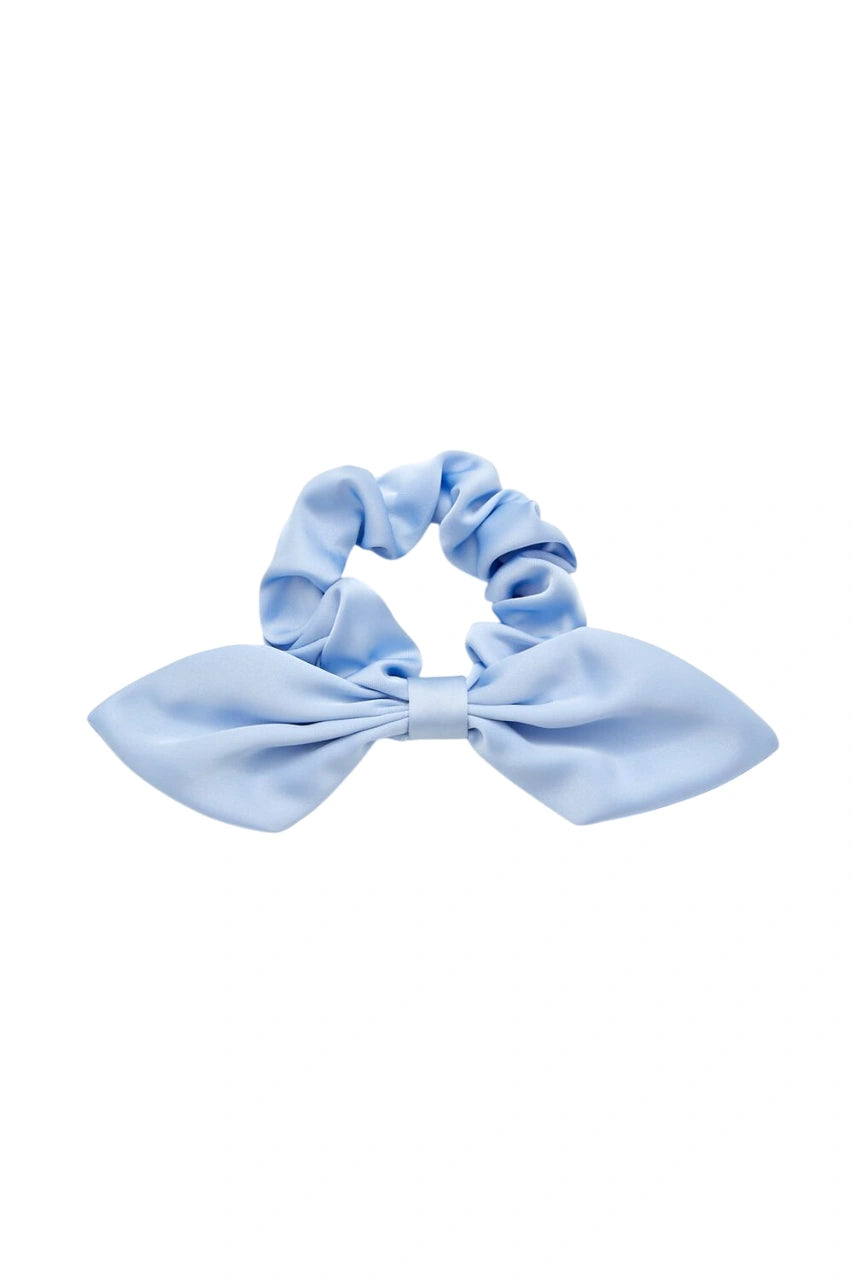 Forever21 -Ruched Satin Bow Hair Scrunchie-Women-sold bt FIG