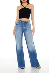 Forever21 -High-Rise Wide-Leg Jeans-Women-sold bt FIG