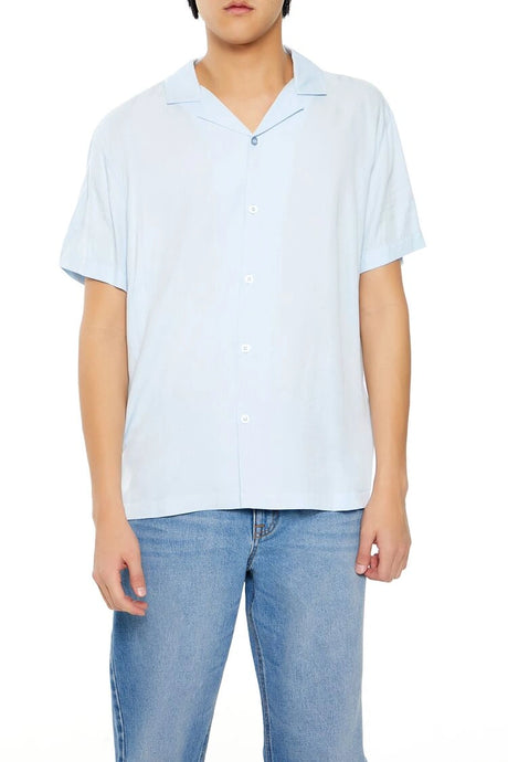 Forever21 -Rayon Cuban-Collar Shirt-Men-sold bt FIG