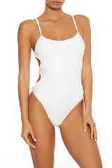 Forever21 -Crochet Cutout Monokini One-Piece Swimsuit-Women-sold bt FIG
