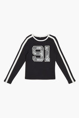 Forever21 -Girls Lace 91 Patch Tee (Kids)-Kids-sold bt FIG