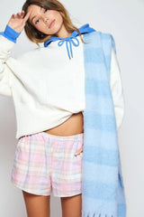 Forever21 -Plaid Mid-Rise Pajama Shorts-Women-sold bt FIG