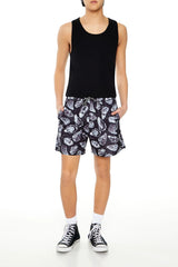 Forever21 -Oyster Print Swim Trunks-Men-sold bt FIG