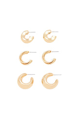 Forever21 -Twisted Hoop Earring Set-Women-sold bt FIG