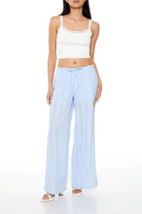 Forever21 -Wide-Leg Pinstriped Pants-Women-sold bt FIG
