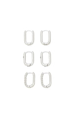 Forever21 -Oblong Hoop Earring Set-Women-sold bt FIG