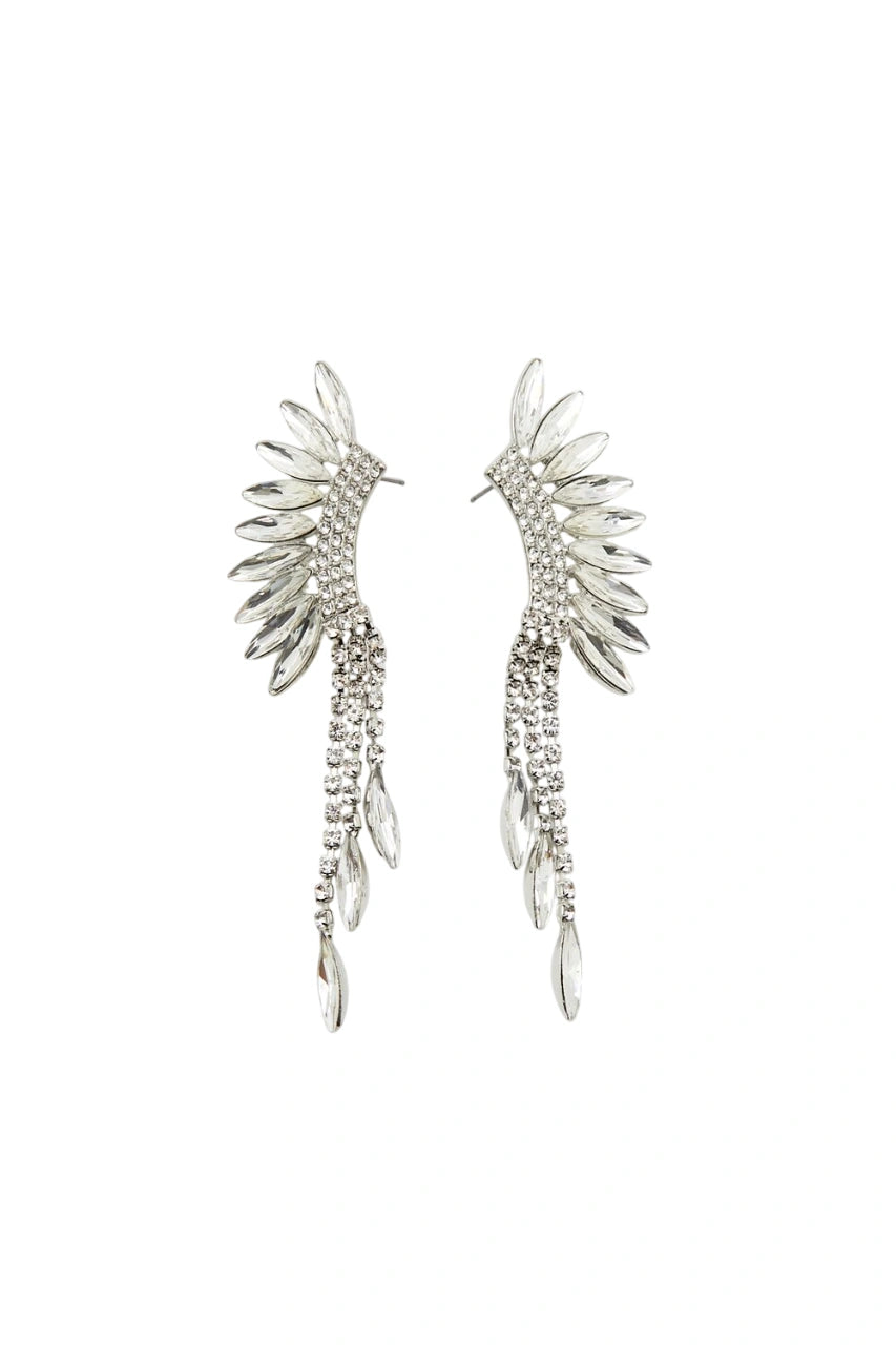 Forever21 -Rhinestone Box Chain Ear Crawlers-Women-sold bt FIG