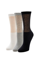 Forever21 -Ribbed Crew Socks Set - 3 pack-Women-sold bt FIG