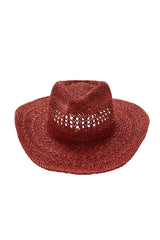 Forever21 -Cutout Straw Cowboy Hat-Women-sold bt FIG
