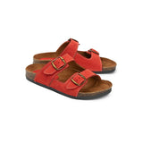 Brio - Buckle  Natural Leather Slippers