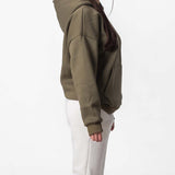 SheChick Oversized Basic Hoodie Army Green