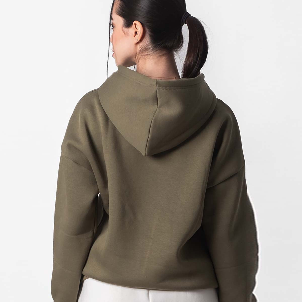 SheChick Oversized Basic Hoodie Army Green