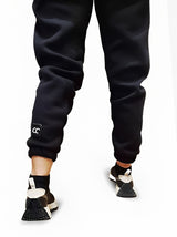 Shechick - Basic Cotton Joggers Sweatpants Black