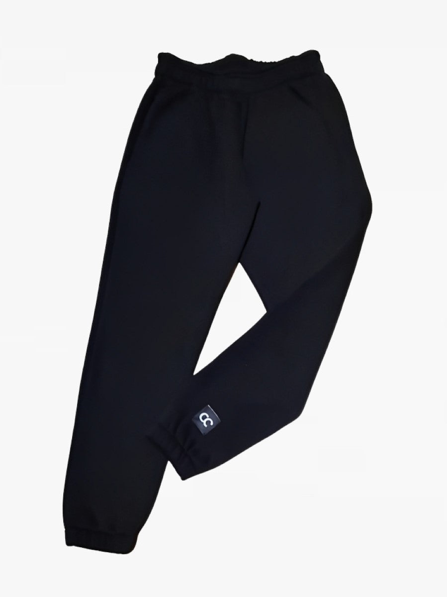 Shechick - Basic Cotton Joggers Sweatpants Black