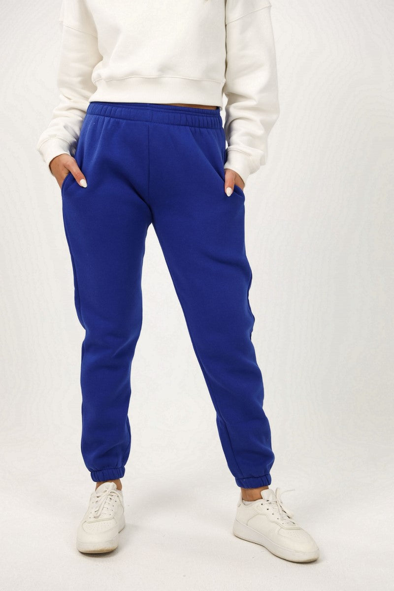 Shechick - Basic Cotton Joggers Sweatpants Royal Blue