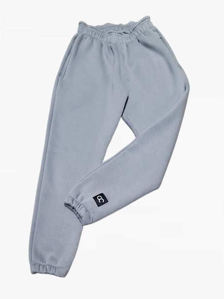 Shechick - Basic Cotton Joggers Sweatpants Silver Grey