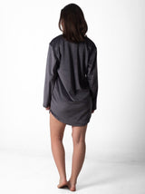 Shechick - Regular Fit Short Lounge Dress Dark Grey