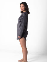 Shechick - Regular Fit Short Lounge Dress Dark Grey