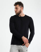 Crew Neck Cotton Long Sleeve