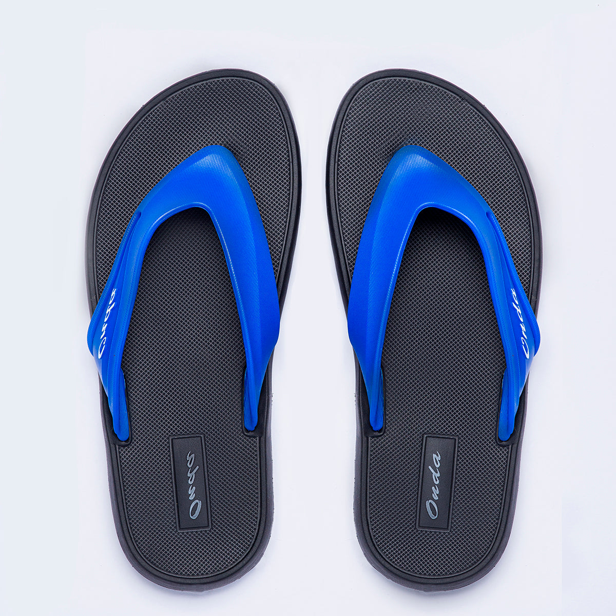 Onda Davos Black & Blue Slide Slipper For Men 40/41
