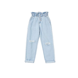 Forever 21 - Girls Distressed Paperbag Jeans (Kids) - Sold by FIG