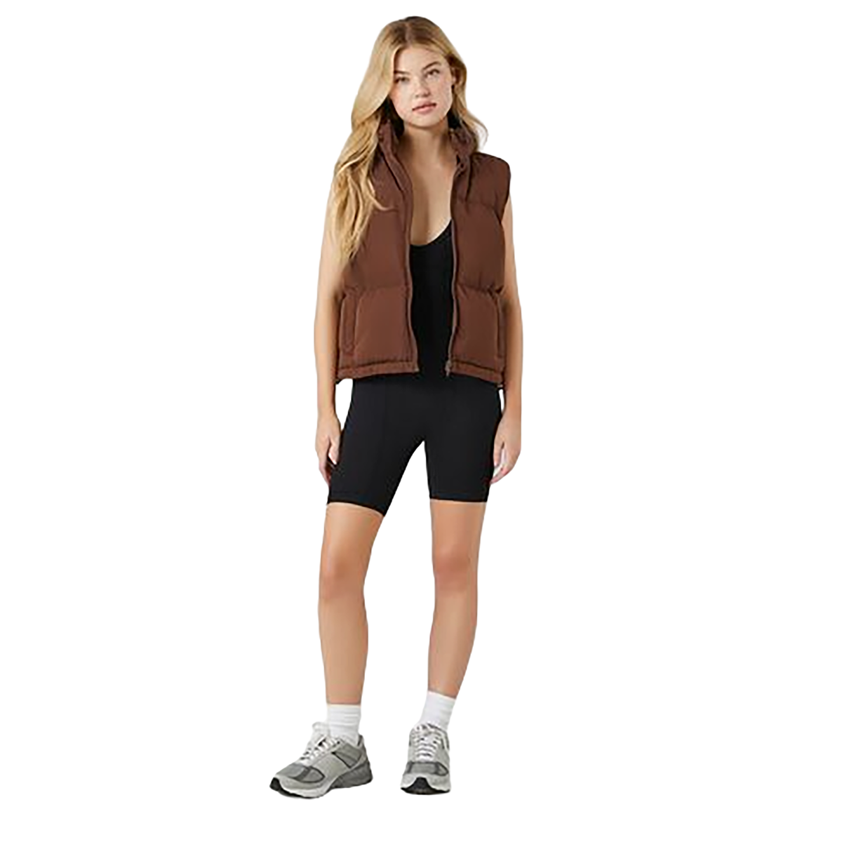 Forever 21 - Zip-Up Puffer Vest - Sold by FIG