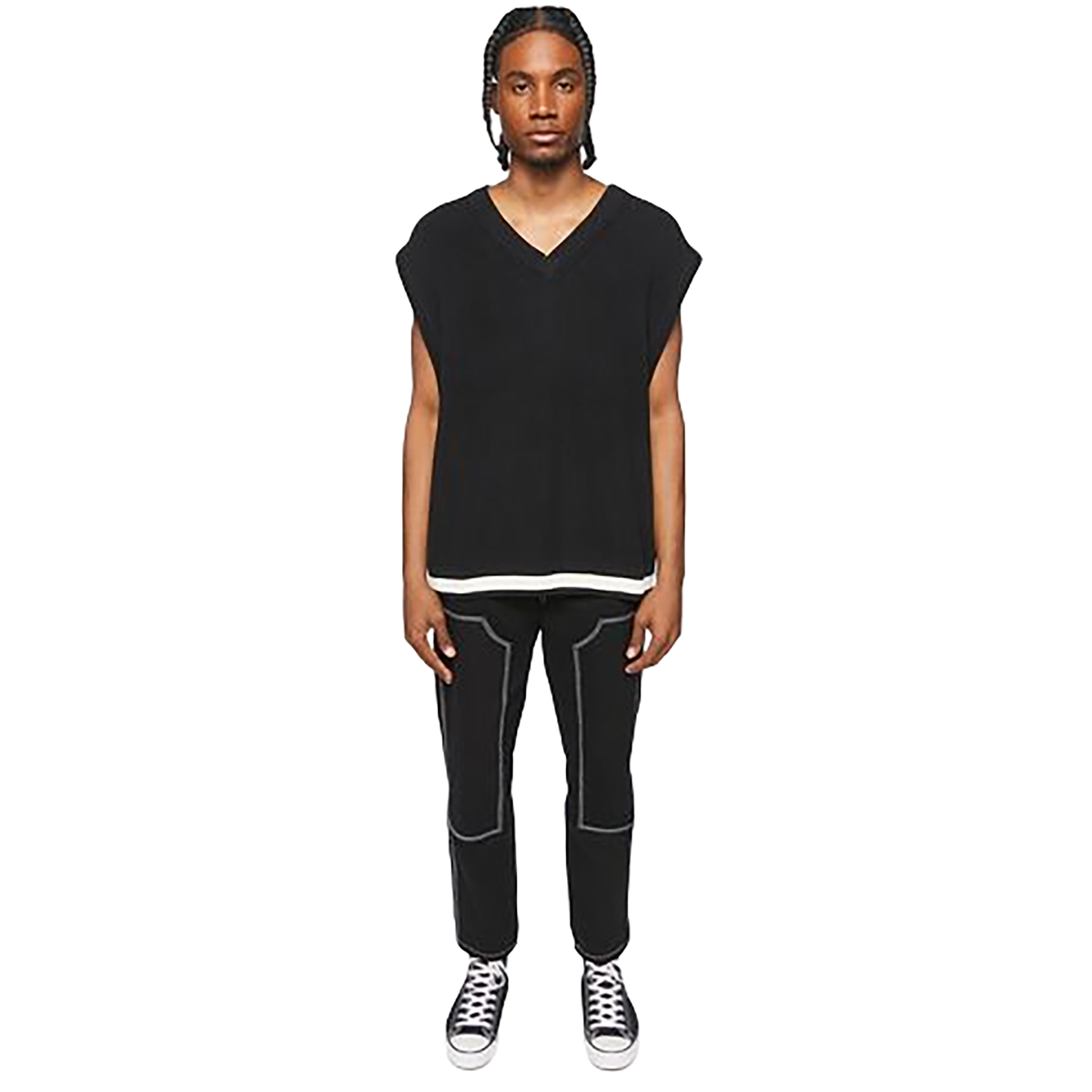 Forever 21 - Contrast-Hem Sweater Vest - Sold by FIG