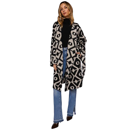 Forever 21 - Belted Geo Duster Coat - Sold by FIG