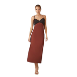 Forever 21 - Colorblock Satin Maxi Slip Dress - Sold by FIG