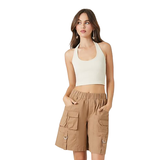 Forever 21 - Twill Bermuda Cargo Shorts - Sold by FIG