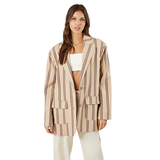 Forever 21 - Striped Single-Breasted Blazer - Sold by FIG