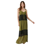 Forever 21 - Chiffon Lace-Trim Maxi Dress - Sold by FIG