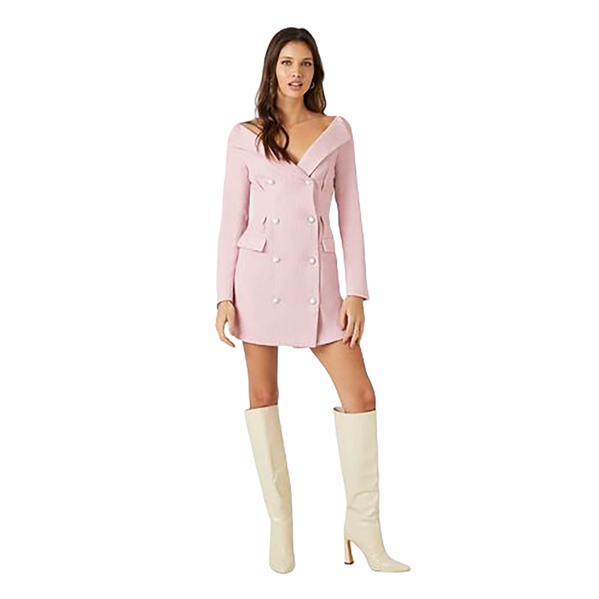 Forever 21 - Tweed Double-Breasted Mini Dress - Sold by FIG