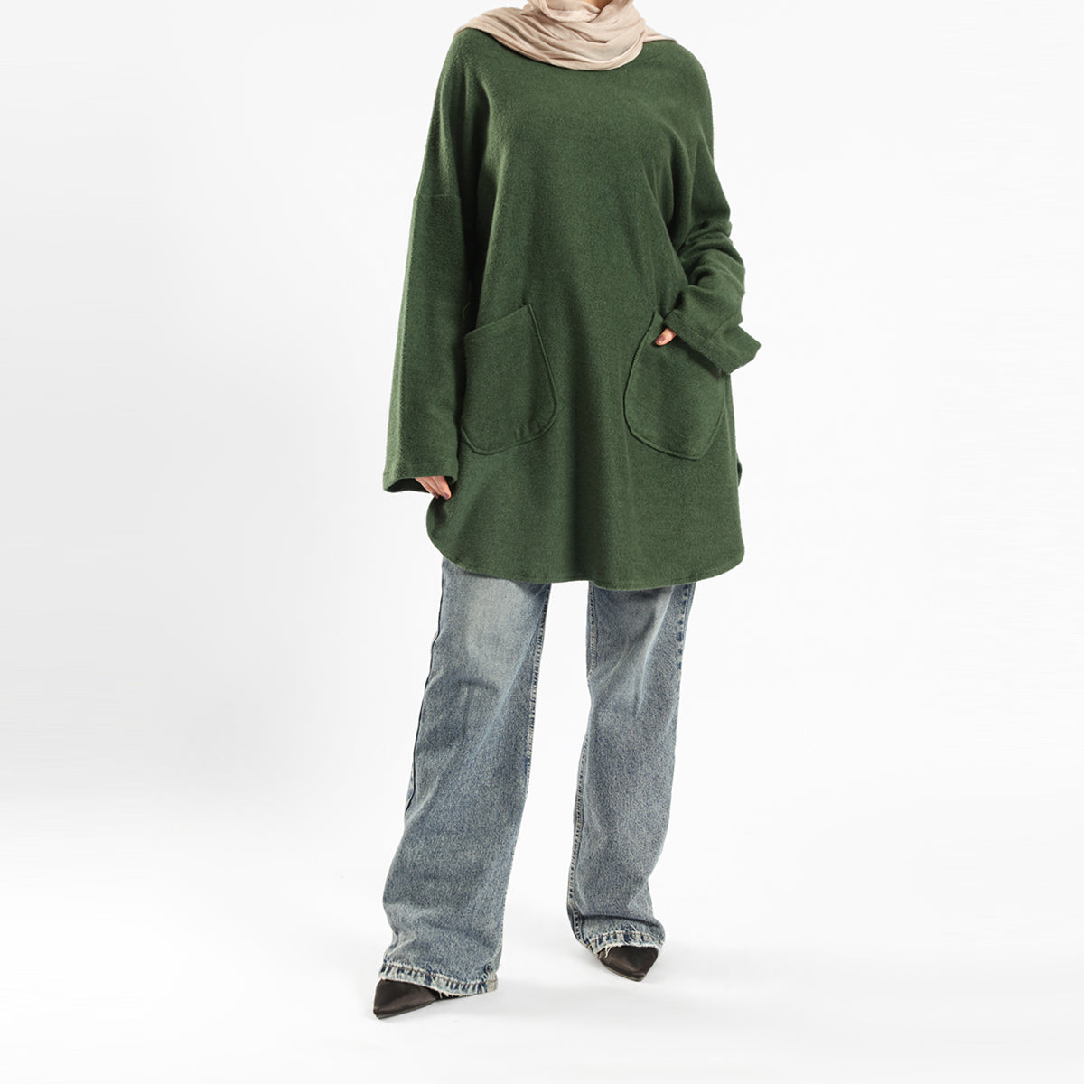 Emalina - Oversized Pocketed Sweater