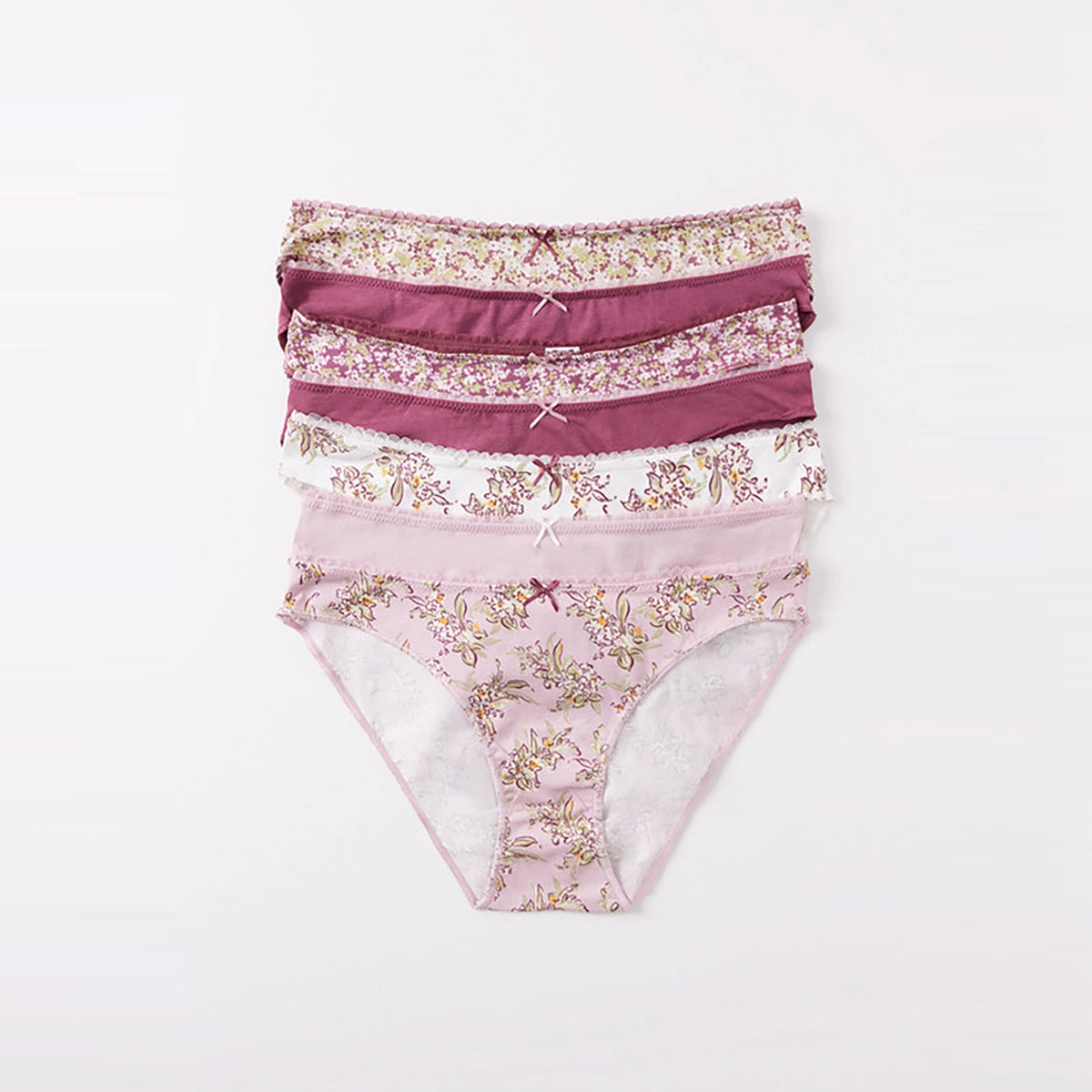 Women Secret	- Pack Of 7 Classic Plain And Printed Cotton Panties for women - sold by FIG