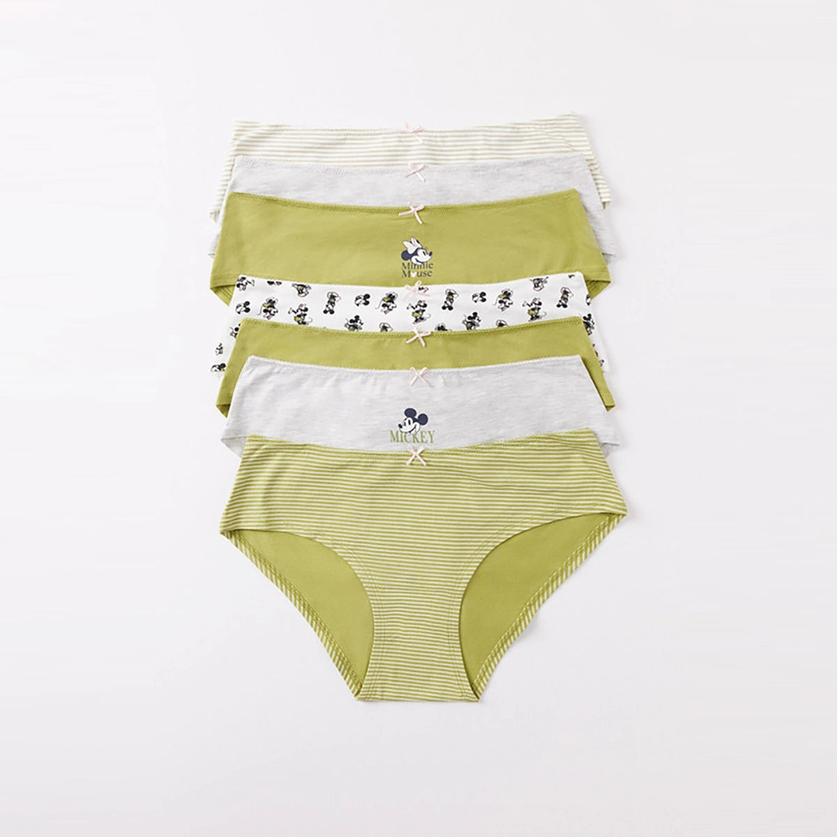 Women Secret	- Pack Of 7 Wide Cotton Panties With Mickey Mouse Print for women - sold by FIG