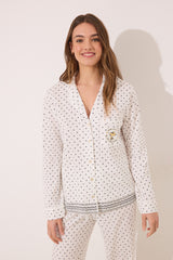 women'secret - Cotton shirt pajamas with Snoopy dots - sold by FIG