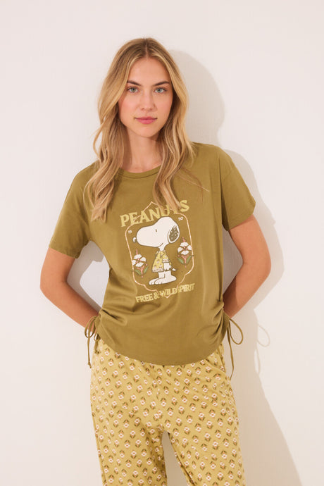 Women Secret-cotton long pajamas from Snoopy-sold by FIG