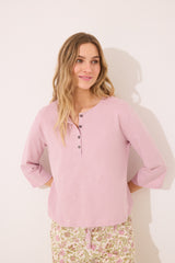 Women Secret-Long sleeve T-shirt 100% cotton pink color- sold by FIG