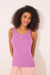 women'secret - Purple ribbed tank top - sold by FIG